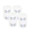 GT USA Organic Cotton Soft Woven White (3" Wide, 4 Pack) | Cotton Elastic Bandage Wrap | Latex Free | Metal Clip Fasteners | Hypoallergenic Compression Roll |for Sprains & Injuries