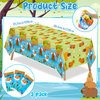 3Pcs Capybara Party Tablecloth Cute Capybara Birthday Table Cover Capybara Animals Party Decorations Plastic Disposable Rectangular Table Cloth Decor for Kids Birthday Baby Shower Animals Themed Party