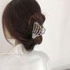 Bone Hand Hair Clips Silver Metal Halloween Hair Accessories for Women Girls Playful Skull Skeleton Hand Hair Claw Clips Hairpins Strong Hold Nonslip Hair Clip for Day of the Dead Decoration 1 Pcs