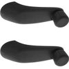Garage-Pro Window Crank Set of 2 Compatible with SATURN S-SERIES 1995-2002 / Express/Savana Van 2001-2017 Front Window Handle Right Side and Left Side with Black Knob(=Rear)