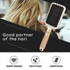Hair Brush Detangles Instantly Removing Tangles, Knots, Fly Aways Exceptional Wig Brush For Hair Wraps & Weave Management Handmade Luxury Bling Crystal Paddle Brush Cute Rhinestone (AB Color)