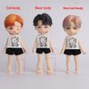 XiDonDon New 1/12BJD Doll Body for GSC Head,OB11 Doll Replace Body, with Animal Body Accessories,Three Uses,Action Figures (Super White)