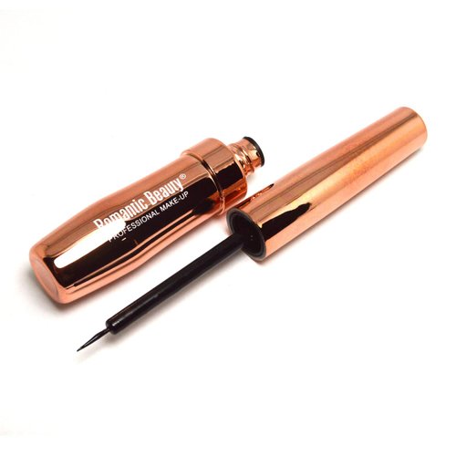 Romantic Beauty 1 x BLACK Liquid Eyeliner Waterproof Professional Makeup E9876 Eye Liner + Free Zipper Bag