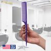 Allegro Combs 61 XL Rat Tail Combs Wide Tooth Comb Detangling Hair Styling Coarse Hair Foiling Thick Back Parting Combs Hairstylist Combs For Women Made In USA 3 Pc. (Dark Purple)