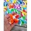 Roaqua 20 Packs Bulk Airplane shape Fidget Bubble Mini Pop Fidget Keychain，Summer Birthday Party Favors Supplies Student Prizes
