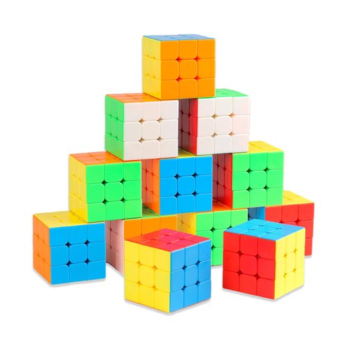 12 Pack Speed Cube 3x3 Set, Stickerless Cube 3X3, Party Favors for All Age, Puzzle Game Toys, Classroom prizes, School Rewards