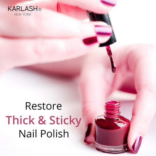 Karlash Professional Nail Polish Thinner 0.5 oz - Restore thick and sticky nail polish (1 Piece)