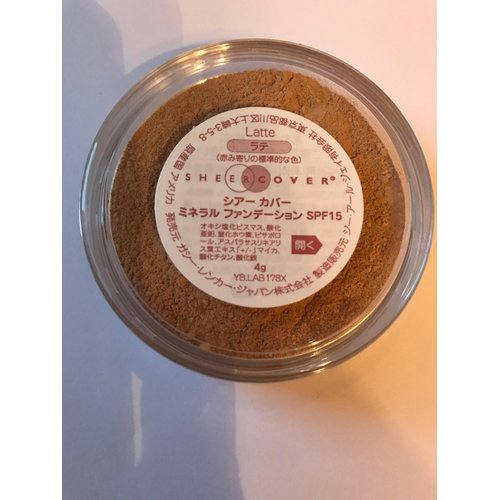 Sheer Cover SHEERCOVER Mineral Foundation LATTE medium 4grams