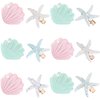 12 Pieces Shell Pearl Starfish Hair Clip Artificial Seashell Star Hair Clips Acrylic Resin Princess Hairpins for Women Girls Beach Wedding Hairstyle Tool Headwear Accessories