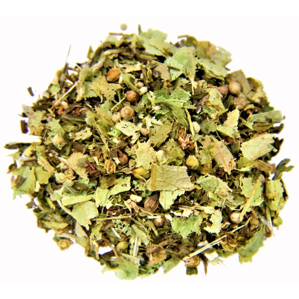 Nelson's Tea - Mint Melange - Herbal Loose Leaf Tea - Green Rooibos, spearmint, echinacea, linden leaf, coriander, eucalyptus - 16 oz.