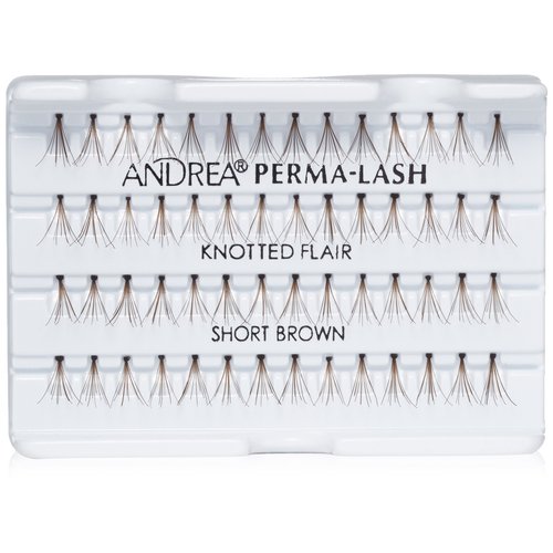 Andrea Permalash Individual Lashes - Flair Short Brown, 56-Count (Pack of 4)