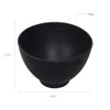 ForPro Professional Collection Silicone Mixing Bowl, Black, Flexible, Odorless, for Mixing Facials, Massage, Body & Other Products, 8 oz