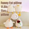 RANDGRITH Cute Seagull Plush Pillow - Funny Fat Seagull Stuffed Animal, Kawaii Cartoon Design for Kids, Boys, and Girls - Perfect Sleeping Pillow Toy (Duck)