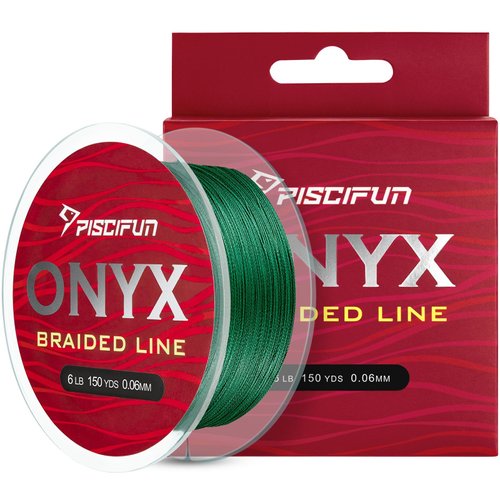 Piscifun Onyx Braided Fishing Line Advanced Superline Braid Lines 547Yd 8lb Green