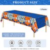 durony 3 Packs Dart War Tablecloth Table Cover Rectangle Plastic Table Cover Waterproof Party Tablecloths Dart War Party Supply for Birthday Gun Themed Part, 54 x 108 Inches