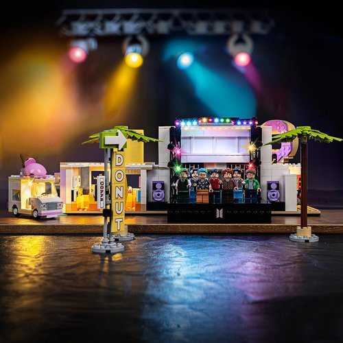 Brickshining LED Lighting Compatible with Lego BTS Dynamite 21339, Light Kit Compatible with Lego 21339, Giving Light to Model, NOT Included The Model Set（Standard Version）