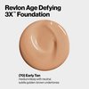Revlon Liquid Foundation, Age Defying 3XFace Makeup, Anti-Aging and Firming Formula, SPF 30, Longwear Medium Buildable Coverage with Natural Finish, 070 Early Tan, 1 Fl Oz