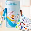 Jar Melo Jumbo Twistable Crayons for Toddlers, 12 Colors Ultra-Silky Washable Crayons with 108 Free PDF Coloring Pages, Unbreakable and Easy to Hold, Safe Art Supplies for Kids Ages 1-2 2-4 4-8