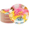 50 Pcs Ice Cream Party Supplies Ice Cream Paper Plates,7"Ice Cream Dessert Plates Sweet One Popsicle Plates for Ice Cream Popsicle Themed Girls Ice Cream Birthday Party Decorations (Ice Cream Truck)