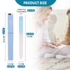 CANVALITE Glass Nail File for Natural Nails Double Sided 180/320 Grit Crystal Nail Files with Case Glass Fingernail File Stocking Stuffers for Women Girls Gifts, Light Blue