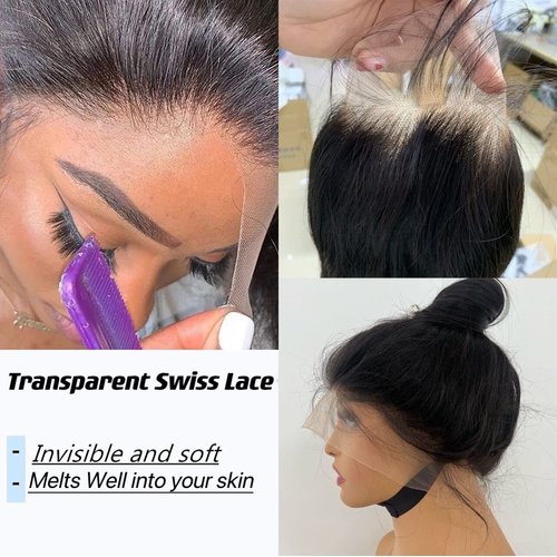 YOKADA HAIR 360 Lace Front Wigs Human Hair Pre Plucked Exotic Kinky Curly Wig 180 Density Lace Frontal Real Virgin Soft Brazilian Hair for Black Women 20 Inch (Pack of 1), 360 wig