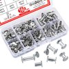 160 Pcs Chicago Screws and Extention Posts, Chicago Scrapbook Extension Posts and Screws, M4 M5 Photo Albums Book Phillips Binding Screws and Posts for Leather Saddles Purses Belt Scrapbook