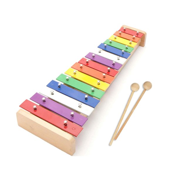 ZDYWY Wooden Xylophone Glockenspiel Musical Toy with 15 Tones