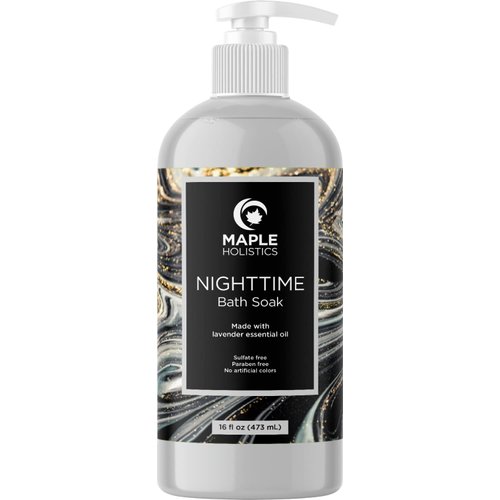 Luxury Nighttime Bubble Bath for Women - Aromatherapy Sleep Bath Soak for Women Relaxing and Nourishing Vegan Formula with Lavender Essential Oil and Shea Butter - Sulfate Paraben and Phthalate Free