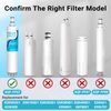 AQUA CREST AQF-FF02 Replacement for Whirlpool® 4396508 Refrigerator Water Filter, EDR5RXD1, 4396510, NLC240V, Filter 5, 46-9010 (Pack of 3)