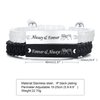 VNOX 2 Pcs Couple Friendship Bracelet for Him and Her Matching Relationship Promise Distance Yinyang Handmade Braided Rope Bracelets Set for Couples
