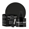 Finally Hair Fiber Concealer - Waterproof Black Hair Loss Solution, Hairline Creator, Eyebrow Enhancer & Beard Filler with Dab-on Shadow Powder
