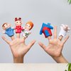 Mary Had A Little Lamb Nursery Rhyme Finger Puppet, 6 Pack Plush Finger Puppets Toy, Storytelling Theater Role Play, Interactive Teaching Aids for Children's Songs, Bedtime Story