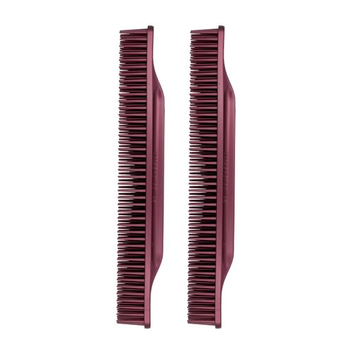 Allegro Combs #70 Wide Tooth Combs Defining Brush Comb 3-Row Wide Tooth For Curly Hair Comb For Women Curly Hair, Hair Stylists Hair Comb 2 Piece (Burgundy)