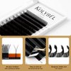 KOLYBEL YY Eyelashes Extension Lashes Y Shaped 0.07mm D Curl 8-15mm Mixed Tray Lash Extension Easy Premade Fans 2D Soft Matte Black Volume Lashes Supply(YY,0.07-D-8-15mm)