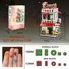 TEXXXIAN Flower Shop Micro Building Blocks Set for Girls Simulation Mini House Building Educational Creative Toy for Kids Ages of 8+ 953 Pieces Street View