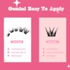 Manga Lash Clusters Wispy Natural Individual Lashes Volume C Curl Lash Clusters Spiky Fluffy DIY Eyelash Extension Clusters (8-16mm Mixed FD02)