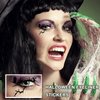 Ylapagne Halloween Eye Black Tattoos Witch Shadow Stickers Spider Face Makeup Temporary Tattoos Self-Adhesive Decals for Women Girls Halloween Party Decorations 4 Pcs