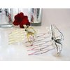 Crystal hair comb barrette clip bridal clip bridal barrette (Primary color: Gold)