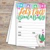 Taco Bout A Baby Shower Invitations (20 Count) With Envelopes - Llama and Cactus Fiesta Baby Shower Invites