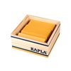 KAPLA 40 Squares Yellow - Wooden Construction Set - 40 Yellow Colored Building Planks - for Ages 3+