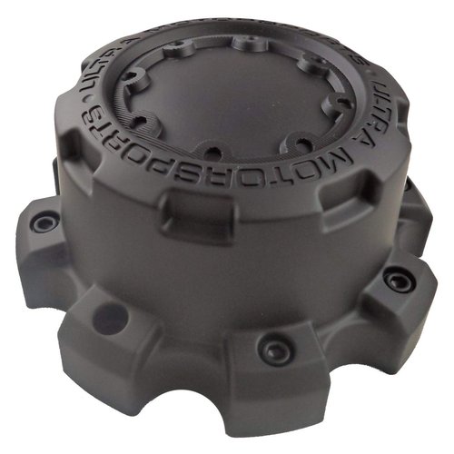Ultra Motorsports 8 Lug Matte Black Wheel Center Cap Set of 4 Pn: 89-9880B