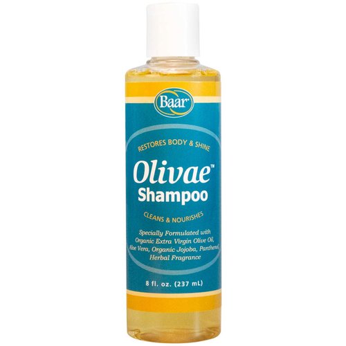 Baar Olivae Shampoo Organic Olive Oil Formula Nourishes Hair while Cleaning. Aloe Vera, Jojoba Oi...