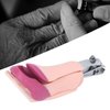 Light Zoom Nail Clipper, Stainless Steel Fingernail & Toenail Clippers with Magnifying Glass for Baby Elderly, Portable Lightweight Zoom Manicure Clipper (Pink+rose red)
