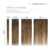 Aison Light Brown Hair Extensions Clip in Real Human Hair 70G 100% Remy Human Hair Clip in Extensions for Women 7pcs 16clips (18 Inch #6) Brown Hair Extensions,Chestnut Brown Hair Extensions