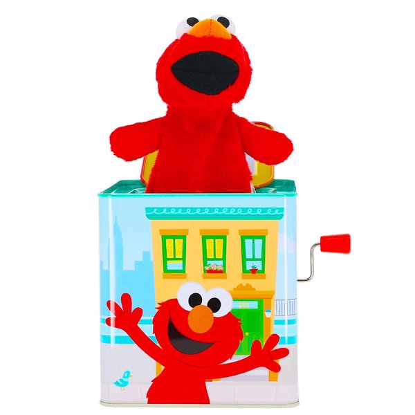 Elmo Sesame Street Toys Jack in the Box Baby Toy, Kid Elmo Toys for Toddlers 1-3, Developmental Toys for 1 Year Old, Elmo Plush by Kids Preferred