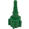 Westmed #0409 Swivel Barb Nipple Nut (Christmas Tree) Green Oxygen Tubing Connector - Pack of 5
