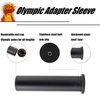 OHLIF 2PCS Nylon Olympic Adapter Sleeve 8",Converts 1" Standard Weight Plate Posts to 2" Olympic Weight Plate Posts,Removeable end Cap