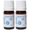 Baraka Steam Oil 100% Natural Pure Aromatherapy Essential Oil with Camphor, Niaouli, & Eucalyptus - Essential Oil for Diffuser, Humidifiers, & Steam Water for chest & nasal congestion -5ml (Pack of 2)