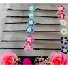 12 Piece Flower Bobby Pin Set. Flower Hair Clips Plumeria Flower Hair Accessories For Women and Girls