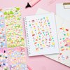 Cute Mini Puffy Stickers for Kids Girls, Cute Kawaii Japanese Soft Stickers, Small 3D Tiny Micro Bulk Sticker Set for Stationary Phone Case Gifts Party (Colorful Animal Stickers)